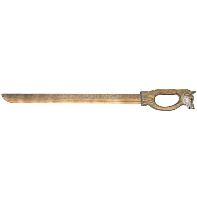 PAWNEE BILL'S TOY-SWORD WOLF HILT WOOD