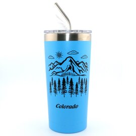 American Gift Corp TUMBLER-MOUNTAIN SCENE CO SS 20OZ ASST
