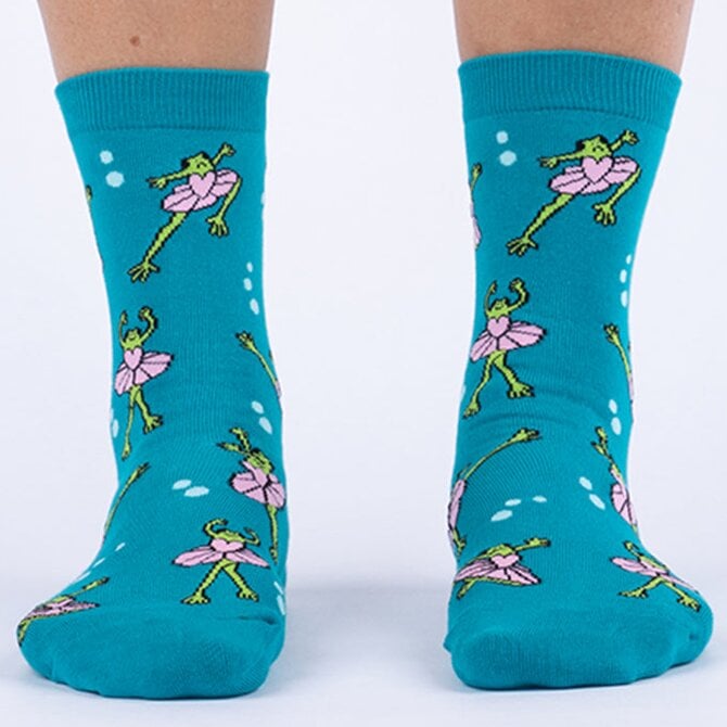 Sock It To Me CREW-BALLET FROGS WMNS