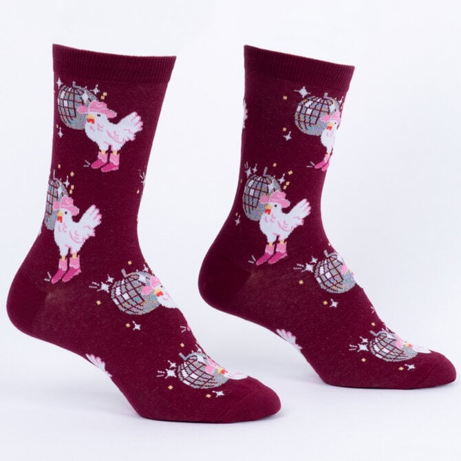 Sock It To Me CREW-DISCO CHICKEN WMNS