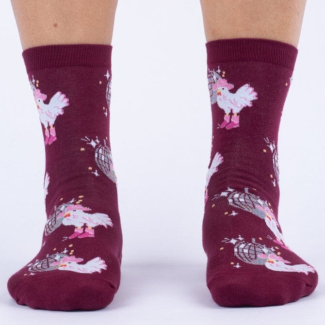 Sock It To Me CREW-DISCO CHICKEN WMNS