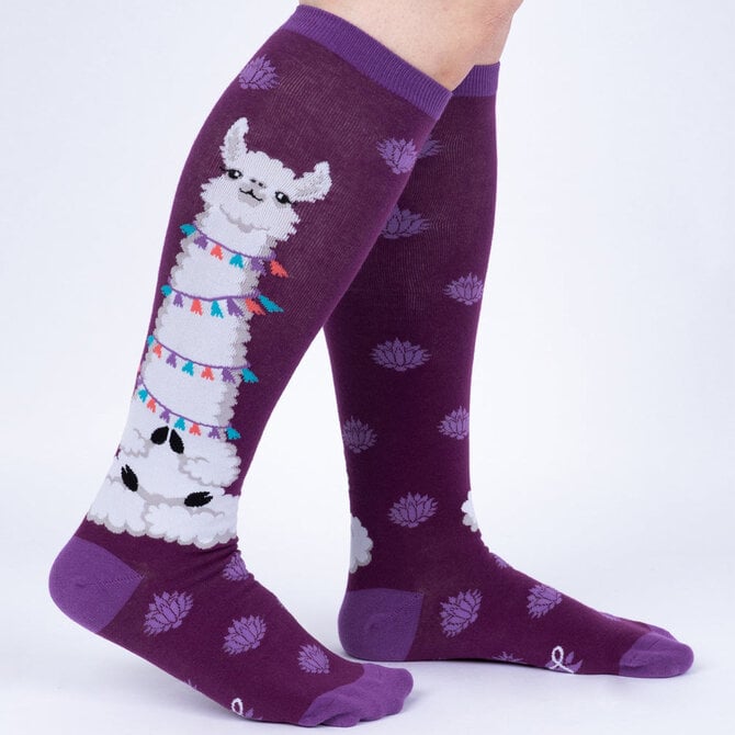 Sock It To Me STRETCH KNEE HIGH-LLAMASTE