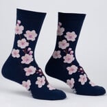 Sock It To Me CREW-CHERRY BLOSSOMS WMNS