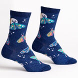 Sock It To Me CREW-MOONLIT MOTH WMNS