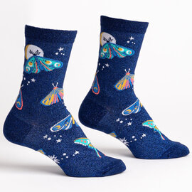 Sock It To Me CREW-MOONLIT MOTH WMNS