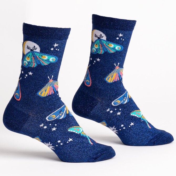 Sock It To Me CREW-MOONLIT MOTH WMNS