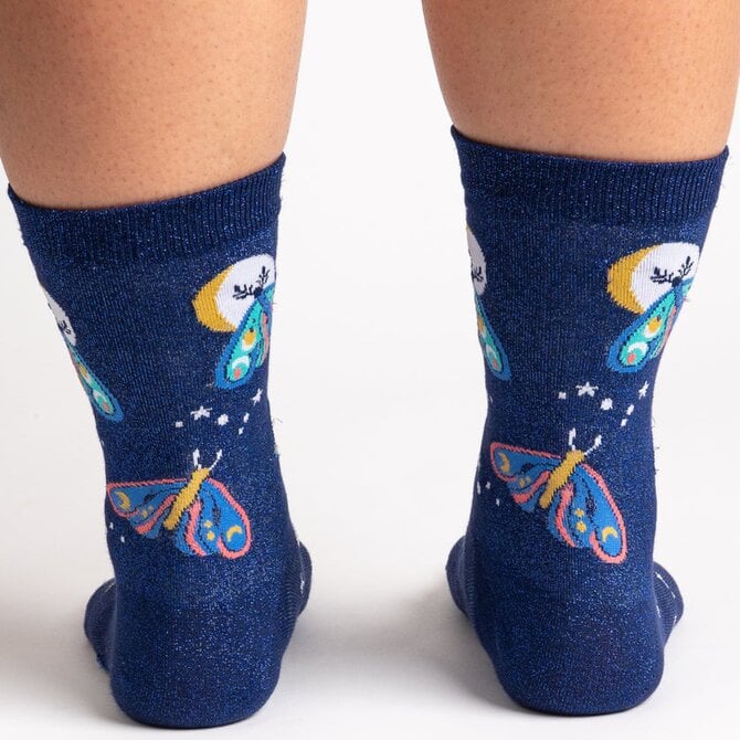 Sock It To Me CREW-MOONLIT MOTH WMNS