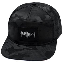 HEARTBEAT BRAND CAP-BLK CAMO/MTNHB/LASER MESH