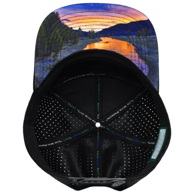 HEARTBEAT BRAND CAP-BLK CAMO/MTNHB/LASER MESH