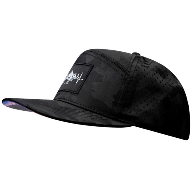 HEARTBEAT BRAND CAP-BLK CAMO/MTNHB/LASER MESH