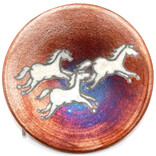 Raku Pottery Works Plate-Small Horse