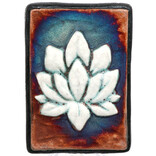 Raku Pottery Works Wall Art- Small Lotus
