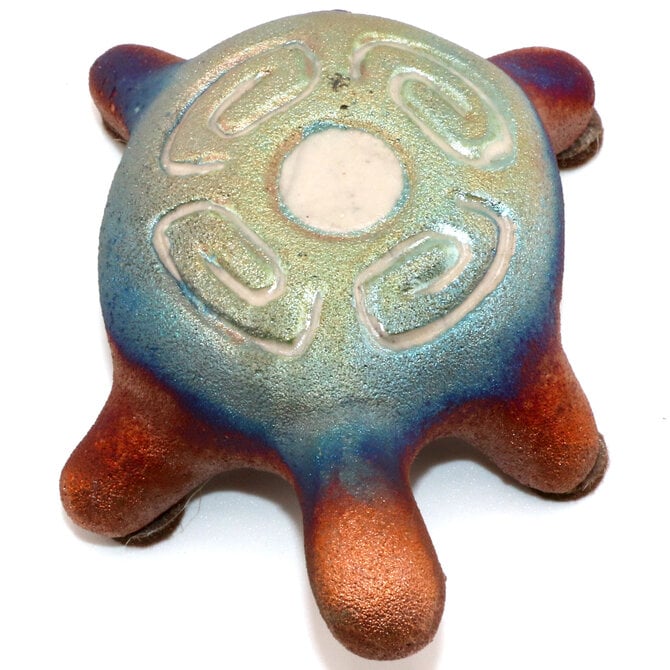 Raku Pottery Works Turtle-Mini