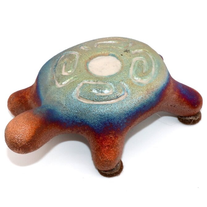 Raku Pottery Works Turtle-Mini