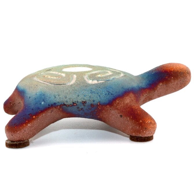 Raku Pottery Works Turtle-Mini