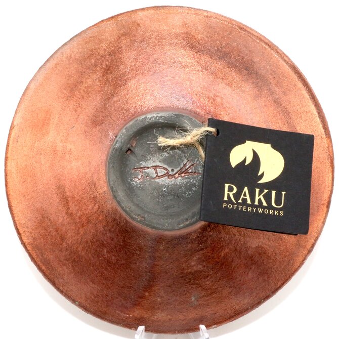 Raku Pottery Works Plate-Small Dragonfly