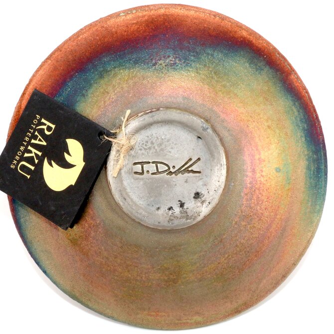Raku Pottery Works Plate-Small Sun