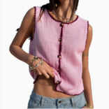 Lovesoft Vest-Y2K Trim Knit