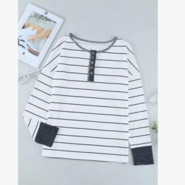 Lovesoft Top-Waffle Knit Colorblock