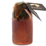 Raku Pottery Works BEAR-FETISH LG TURQ 6'