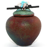 Raku Pottery Works JAR-LID/STICKS DREAM CATCHER