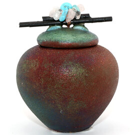 Raku Pottery Works JAR-LID/STICKS DREAM CATCHER