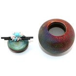 Raku Pottery Works JAR-LID/STICKS DREAM CATCHER