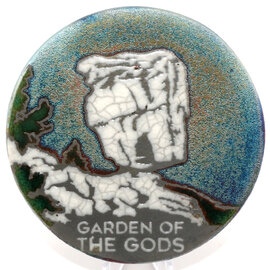Raku Pottery Works COASTER-BALANCE ROCK/GOG