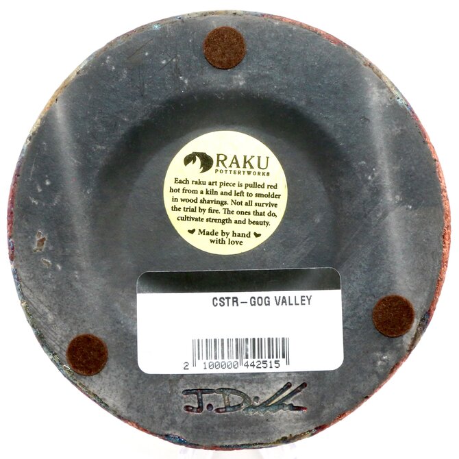 Raku Pottery Works COASTER-GOG VALLEY