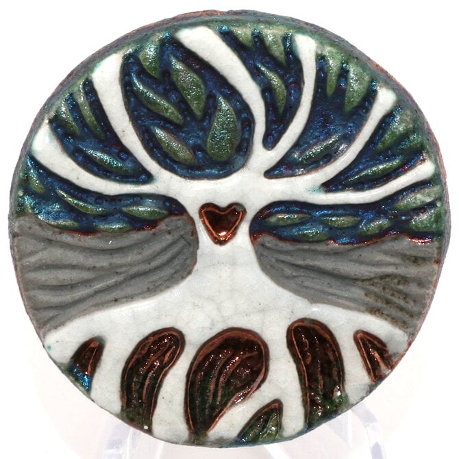 Raku Pottery Works MEDALLION-TREE OF LIFE