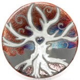 Raku Pottery Works PLATE-SM TREE OF LIFE