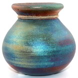 Raku Pottery Works VASE-SM HORSE