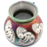 Raku Pottery Works VASE-SM KOKOPELLI