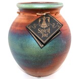 Raku Pottery Works JAR-MD SPIRIT W/ COPPER TQ