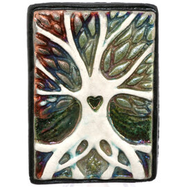 Raku Pottery Works WALL ART-SM TREE OF LIFE