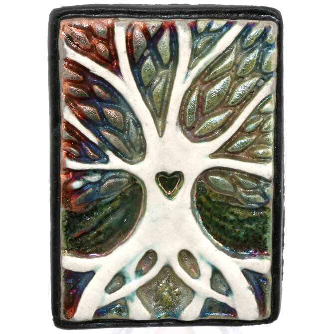 Raku Pottery Works WALL ART-SM TREE OF LIFE
