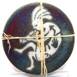 Raku Pottery Works *COASTER SET-KOKOPELLI