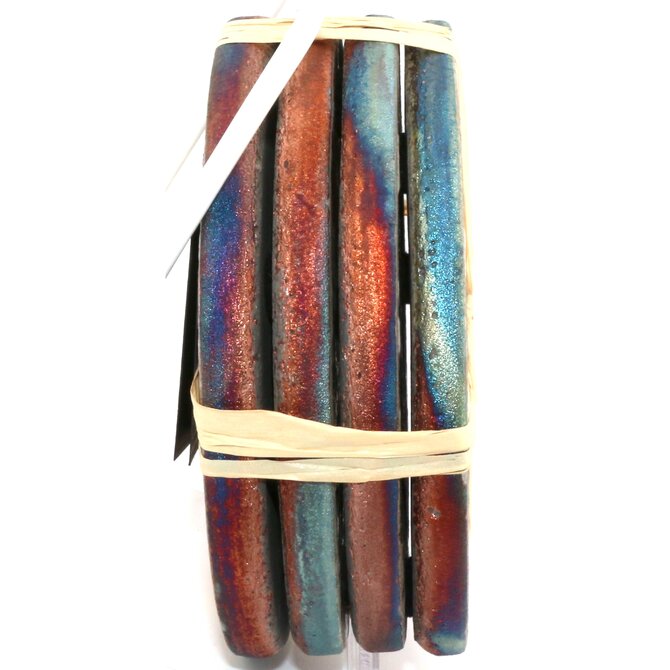 Raku Pottery Works COASTER SET-TREE OF LIFE S/4