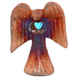Raku Pottery Works ANGEL-SPIRIT GEMSTONE/TQ 2.5"