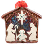 Raku Pottery Works ORN-NATIVITY 3"