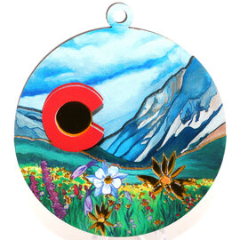 ART FOR THE YOUNG AT HEART ORN-WILDFLOWER CO ACRYLIC 3D