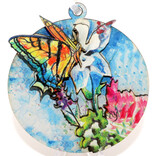 ART FOR THE YOUNG AT HEART ORN-WD BFLY/COLUMBINE GOG CO 3D