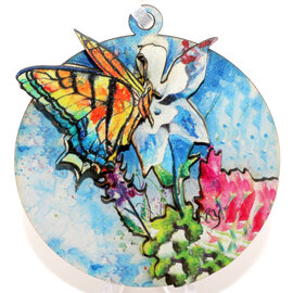 ART FOR THE YOUNG AT HEART ORN-WD BFLY/COLUMBINE GOG CO 3D