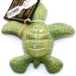 Raku Pottery Works Sea Turtle-Green Large
