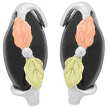 Stamper Jewelry Earring-Onyx/Leaf
