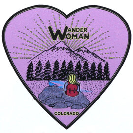 LAURIE LAMBES GREAT STUFF STKR-HEART W WANDER WOMAN CO