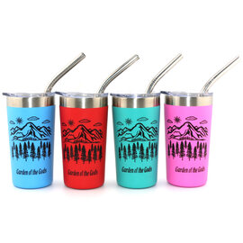 American Gift Corp SHTR-MNT SCN W/STRAW SS CO ASST