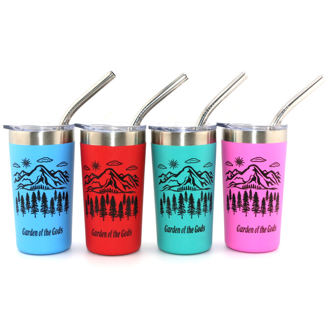 American Gift Corp SHTR-MNT SCN W/STRAW SS CO ASST