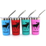 American Gift Corp SHTR-MOOSE W/ STRAW SS CO ASST