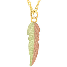 Stamper Jewelry Necklace-Gold Feather